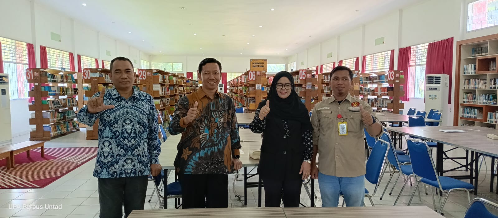 UPA Perpustakaan Universitas Tadulako Mendapat Kunjungan Tim Asesor Akreditasi Prodi Biologi FKIP