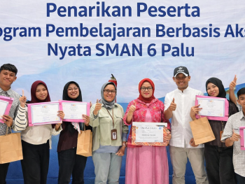Penarikan Peserta Program Pembelajaran Berbasis Aksi Nyata SMAN 6 Palu di UPA Perpustakaan Universitas Tadulako