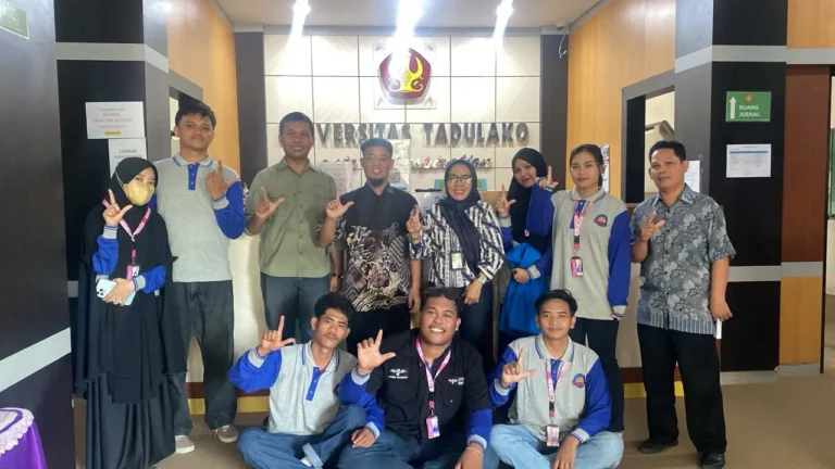 UPA Perpustakaan Universitas Tadulako Terima Mahasiswa KKN